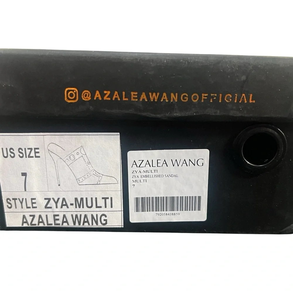 Glamorous Azalea Wang ZYA Multi Gold Embellished PVC Pumps.Size 7 Gorgeous!! NWT - Picture 7 of 8